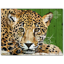 Панно с изображением кошки Creative Wood Векторная графика Векторная графика - Леопард