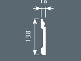 Артикул PX006, 138Х18, Напольные плинтусы, Cosca в текстуре, фото 1