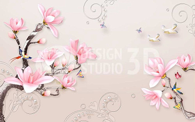 Обои CF-028, Цветочная фантазия, Design Studio 3D