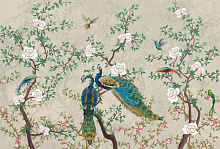 3D обои с рисунком птицы Design Studio 3D Chinoiserie AG-CS-004