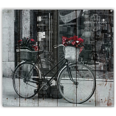 Картины Велосипеды - Черно-белый велосипед, Велосипеды, Creative Wood