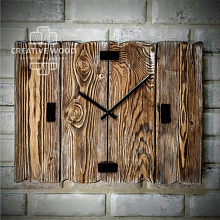 Панно в стиле Лофт Creative Wood Часы 2