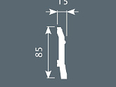 Артикул PX020, 85Х15, Напольные плинтусы, Cosca в текстуре, фото 1